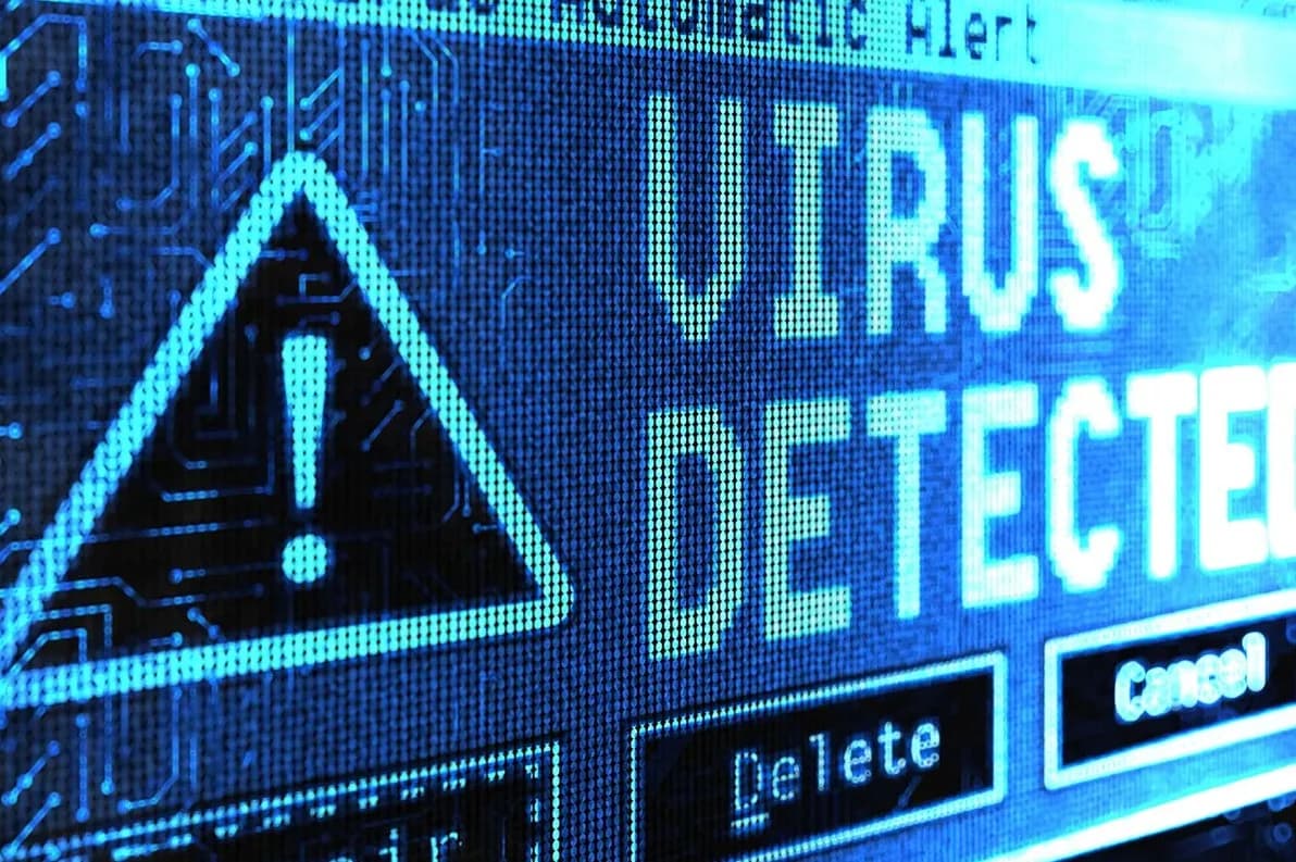 Écran affichant un scan antivirus en cours